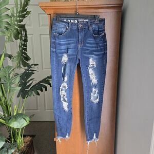 S.O.N.G. High Rise Skinny Blue Jeans